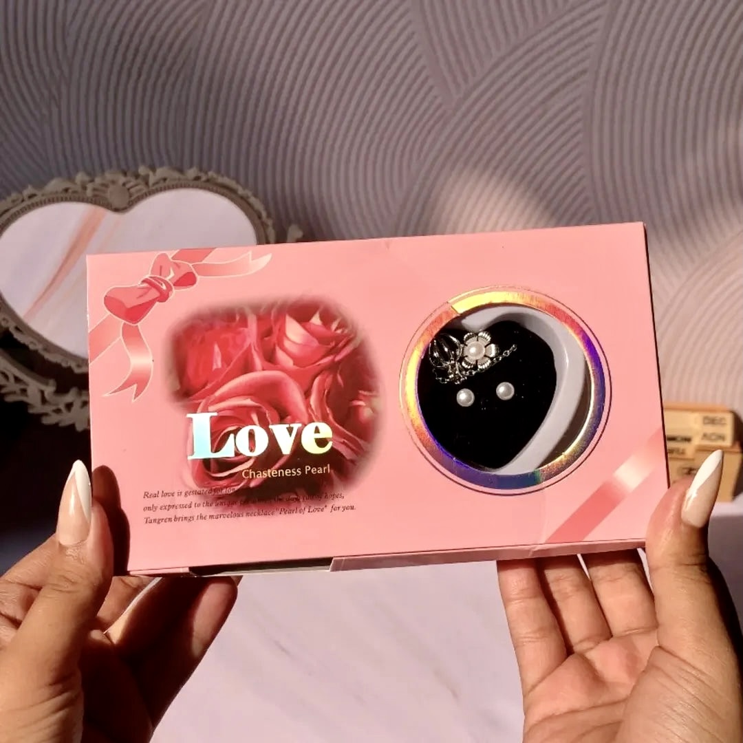 Love Pearl Necklace Full Gift– Real Pearl Inside !