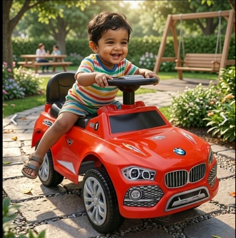 Baby Car BMW কিডস রাইড -পুশ কার