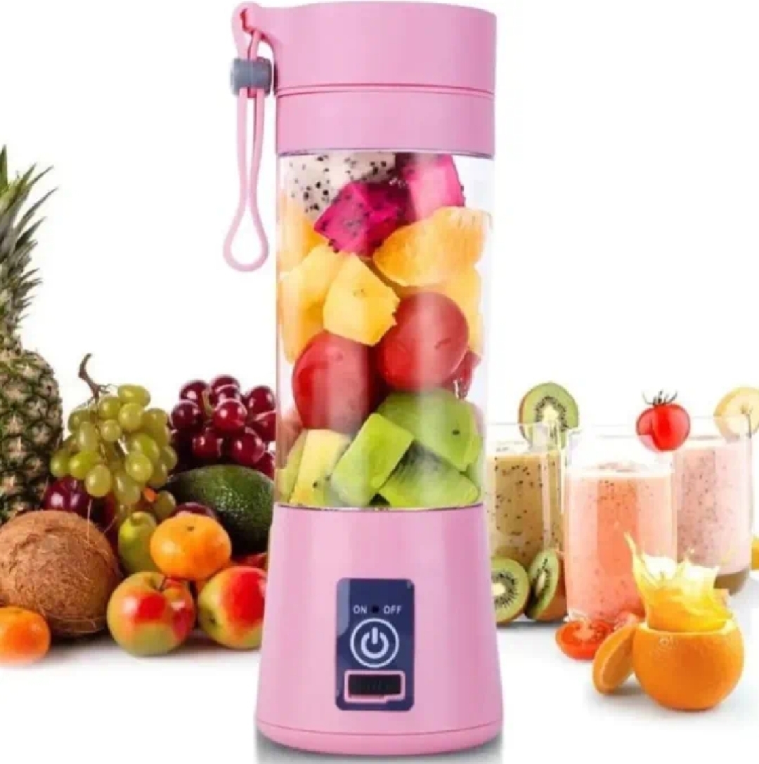 Mini USB Rechargeable Portable Electric Fruit Juicer 6 blades- Smoothie Maker - Blender